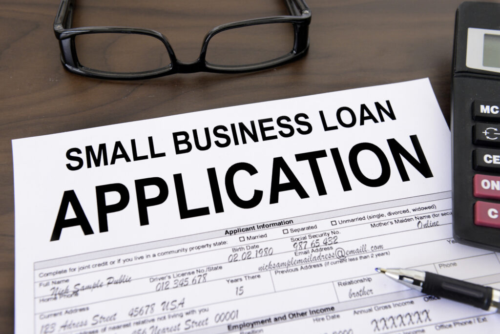 Small business loan application paper