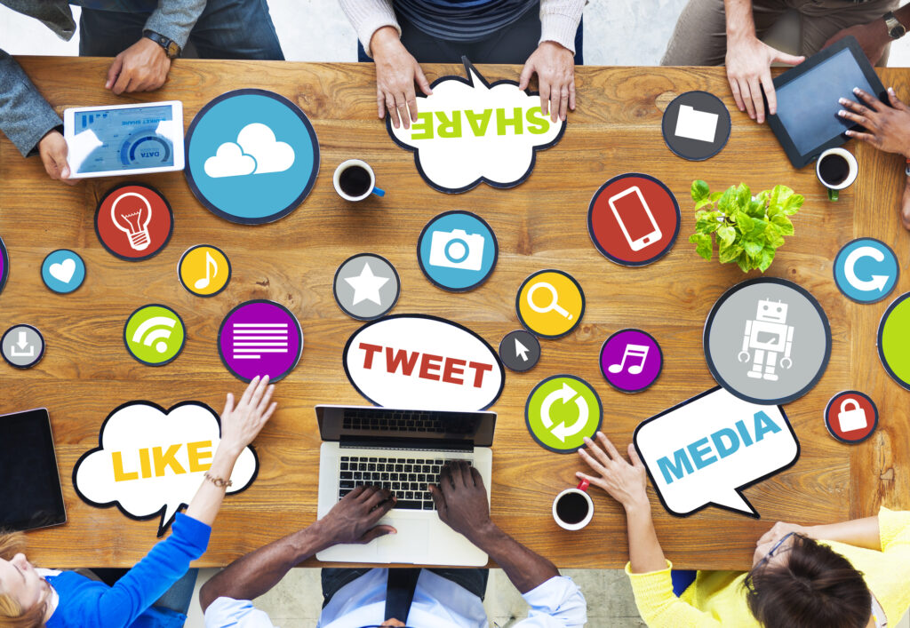 Social media icons used for your business marketing